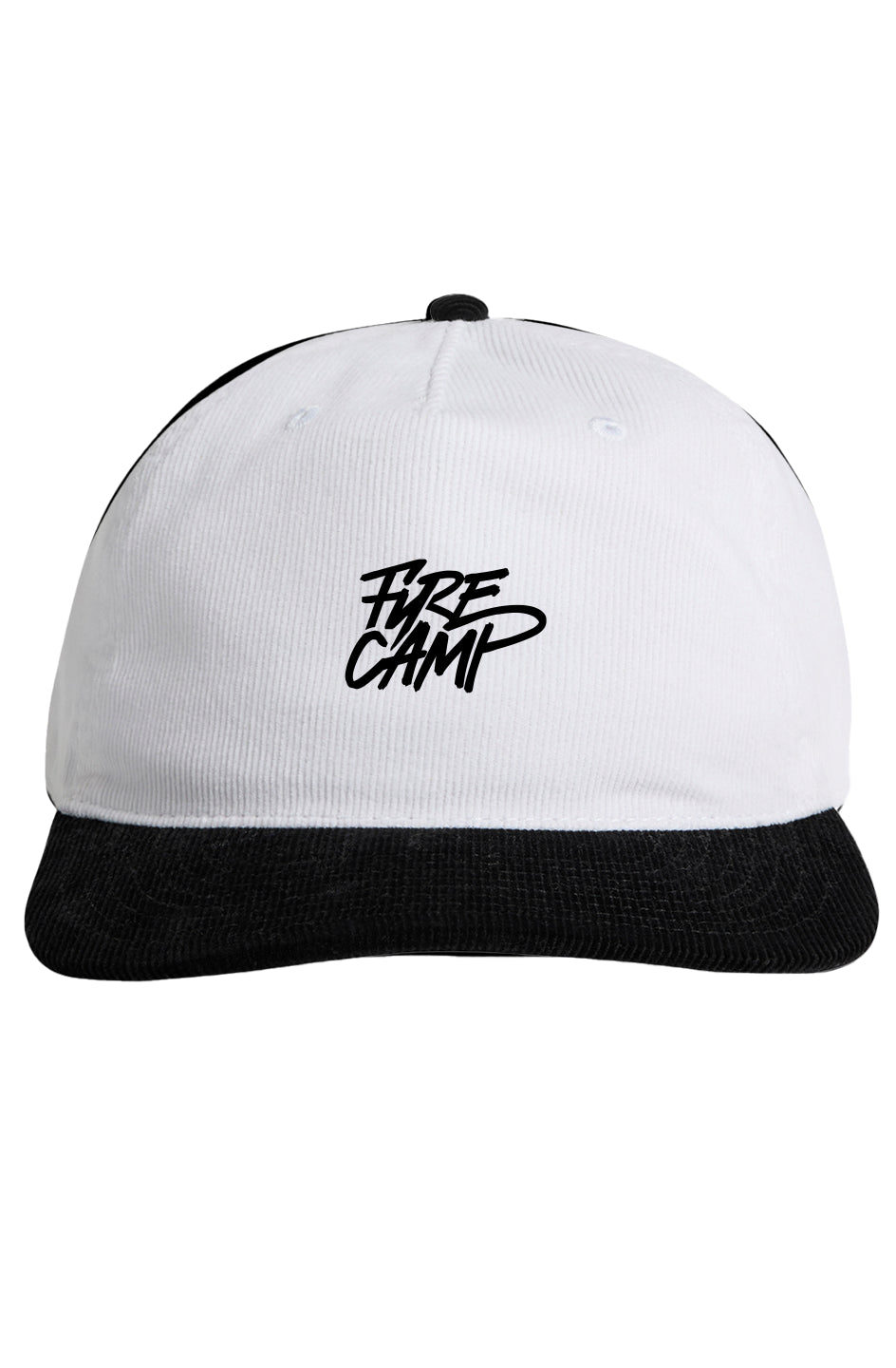 “Fire Camp” Class Cord Two Tone Cap (White/Black)